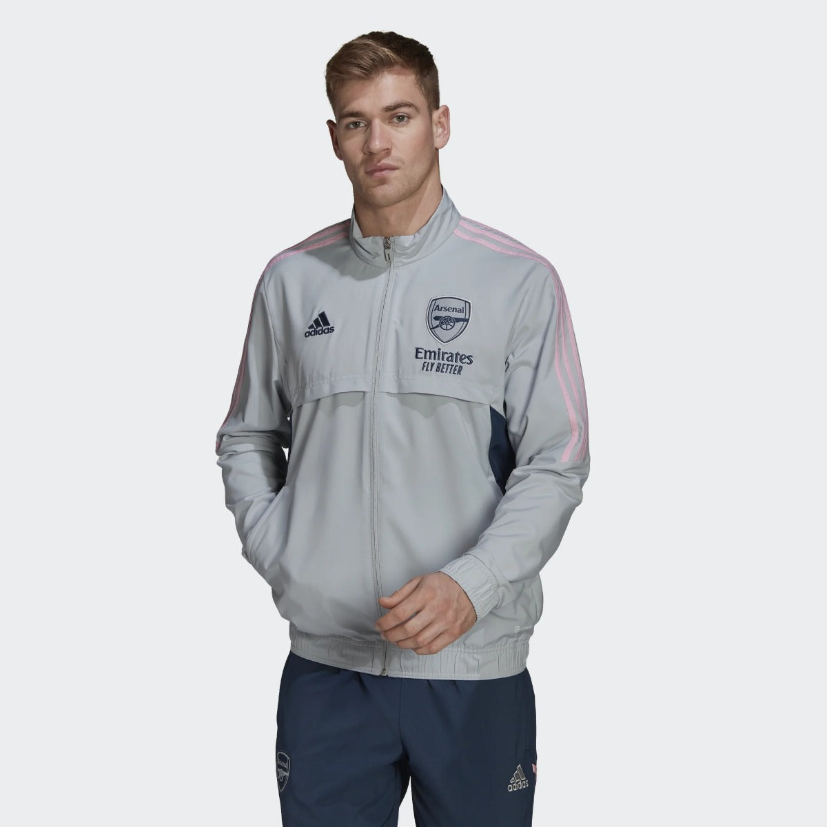 Arsenal Condivo Track Jacket 2022/2023 - Grey/Pink