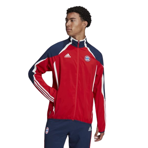 Bayern Munich Teamgeist Track Jacket - Blue/Red/White - Footkorner
