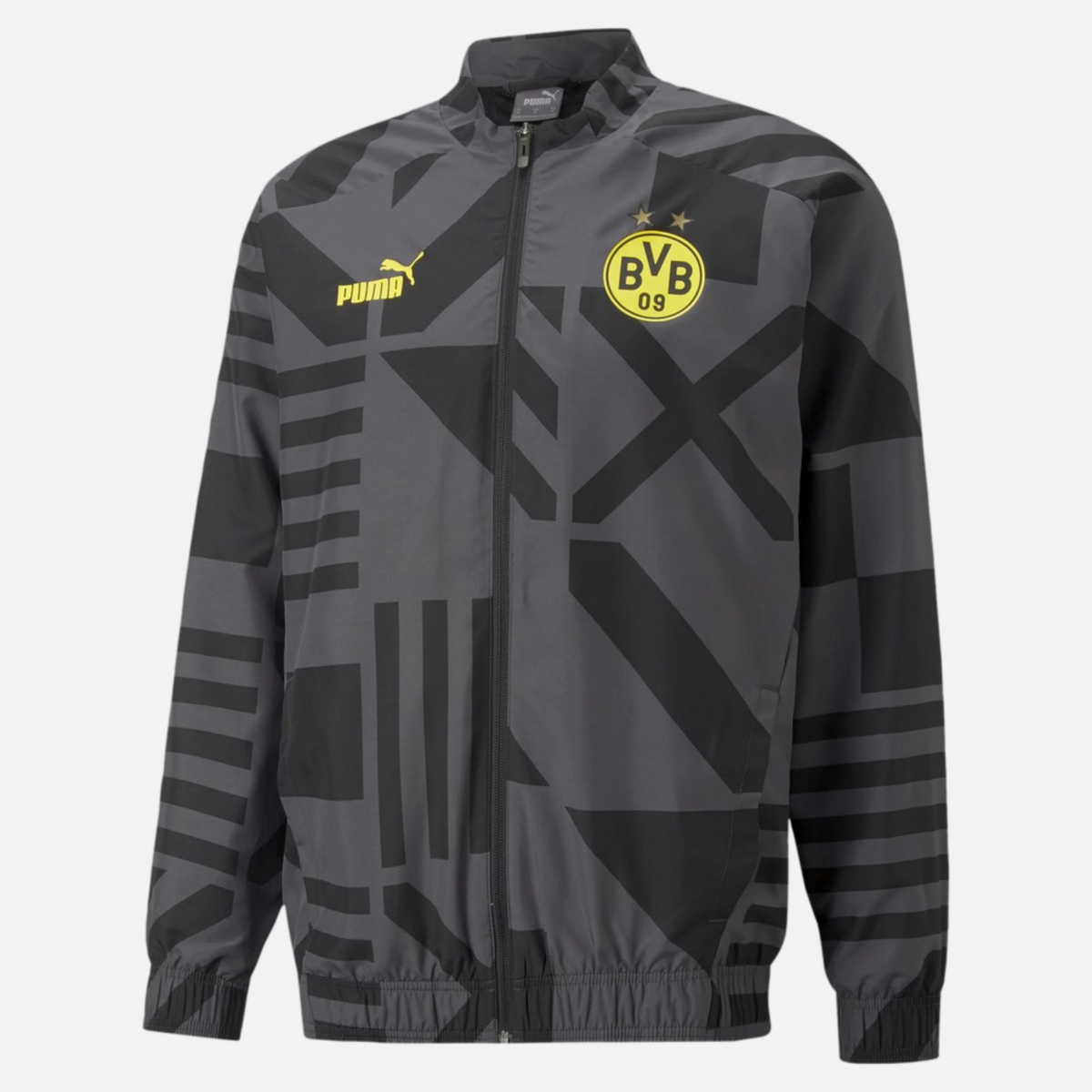 Chaqueta Deportiva Dortmund 2022/2023 - Negro/Amarillo