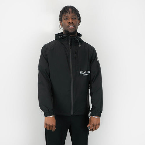 veste survetement helvetica tiago noir - Footkorner