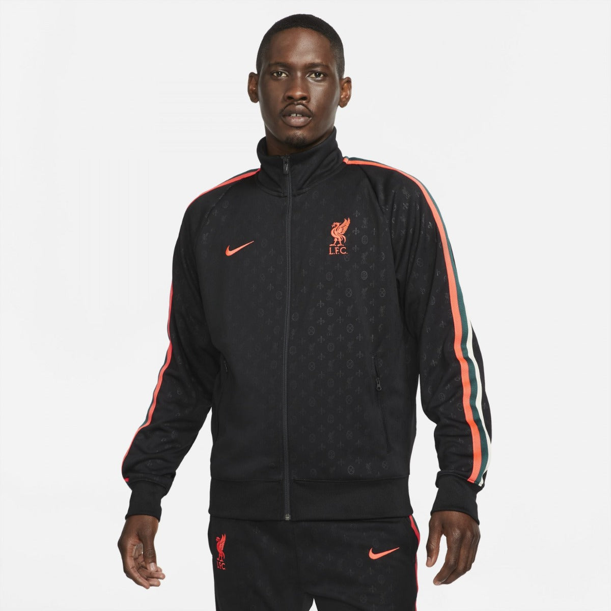 Veste survêtement Liverpool N98 Motif 2021/2022 - Noir