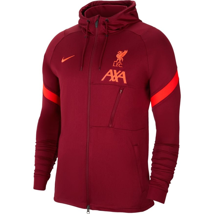 Liverpool Strike Kapuzenjacke 2021/2022 – Rot