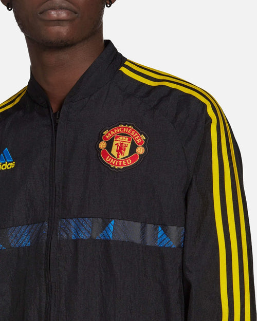Manchester United Icon Tracksuit Jacket - Black/Blue/Yellow - Footkorner
