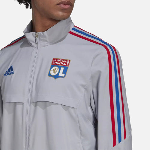 OL 2022/2023 Trainingsjacke – Grau/Blau/Rot - Footkorner