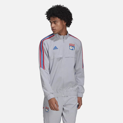 OL 2022/2023 Trainingsjacke – Grau/Blau/Rot - Footkorner