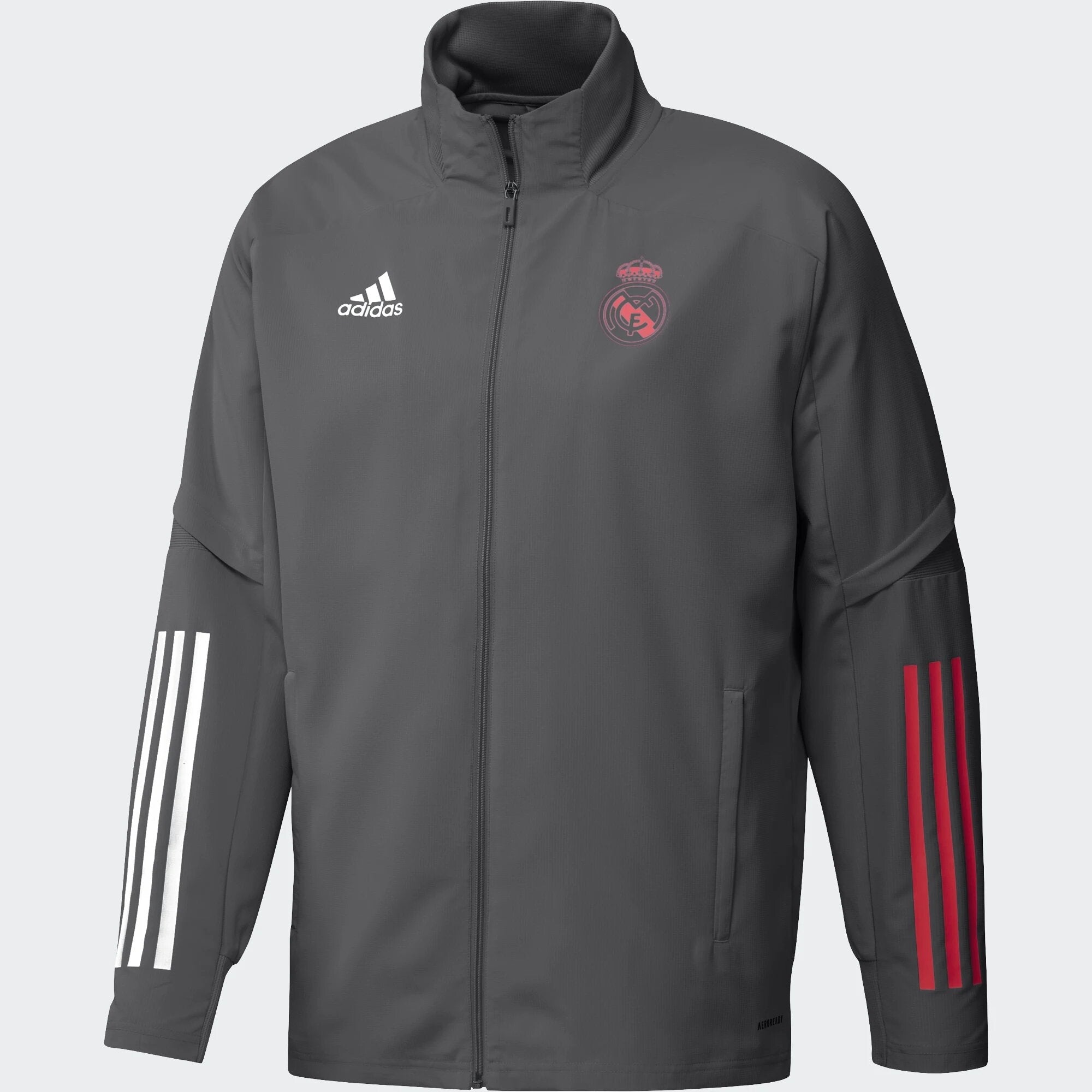 FootkornerReal Madrid Trainingsjacke - Grau