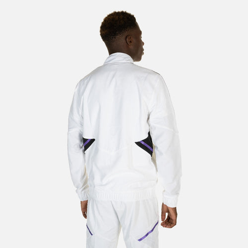 Real Madrid Condivo Tracksuit Jacket - White/Black/Purple  - Footkorner