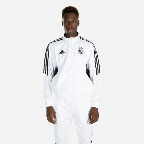 Real Madrid Condivo Tracksuit Jacket - White/Black/Purple  - Footkorner