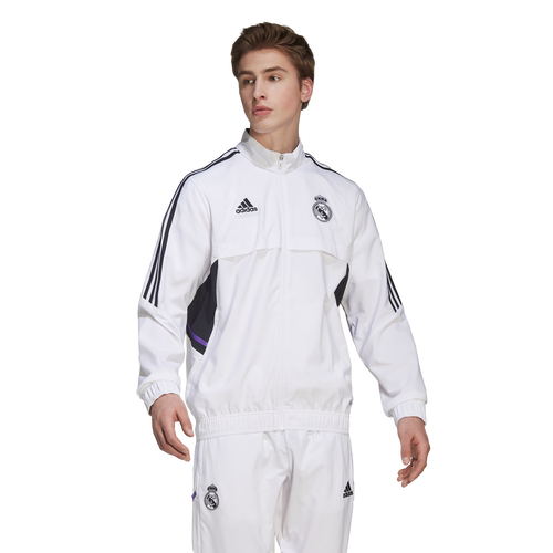 Real Madrid Condivo Tracksuit Jacket - White/Black/Purple  - Footkorner