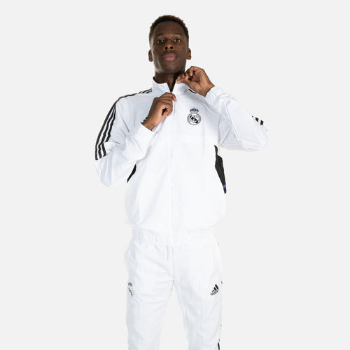 Real Madrid Condivo Tracksuit Jacket - White/Black/Purple  - Footkorner
