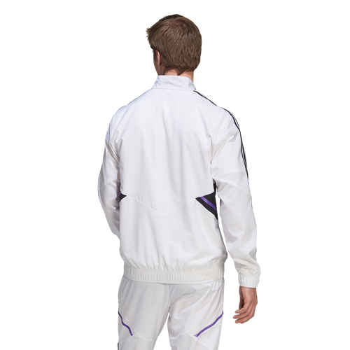 Real Madrid Condivo Tracksuit Jacket - White/Black/Purple  - Footkorner