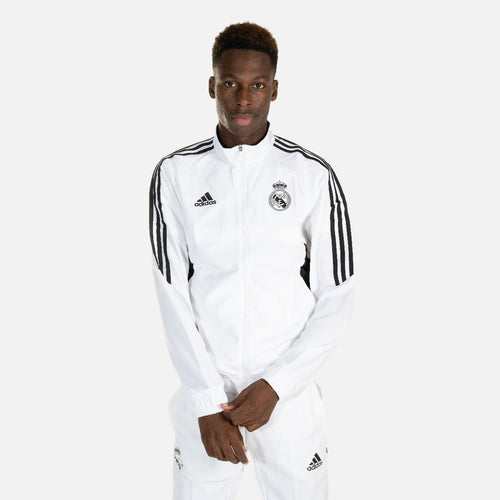 Real Madrid Condivo Tracksuit Jacket - White/Black/Purple  - Footkorner