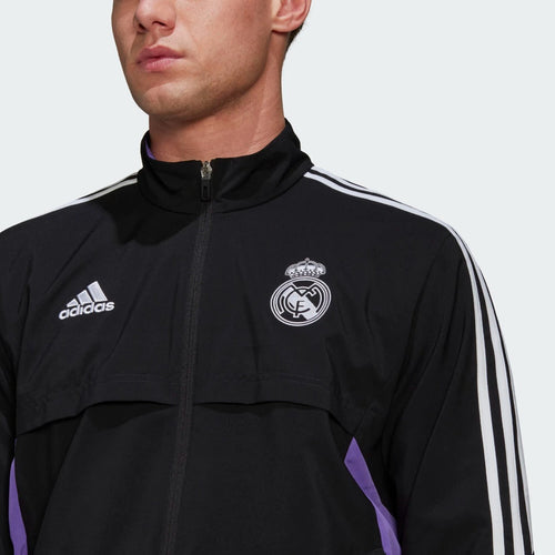 Real Madrid Condivo Trainingsjacke - Schwarz/Weiß/Violett - Footkorner