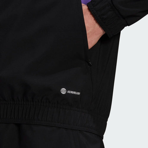 Real Madrid Condivo Trainingsjacke - Schwarz/Weiß/Violett - Footkorner