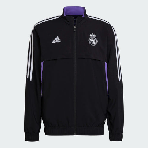 Real Madrid Condivo Trainingsjacke - Schwarz/Weiß/Violett - Footkorner