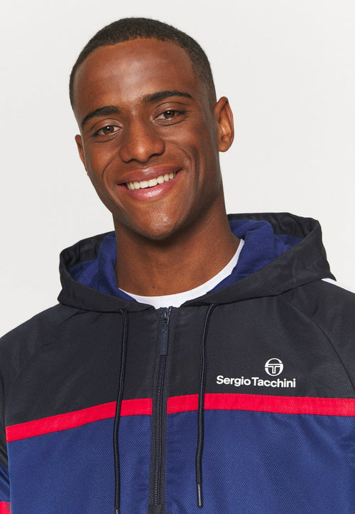Veste Survêtement Sergio Tacchini Niels - Bleu/Blanc/Rouge - Footkorner