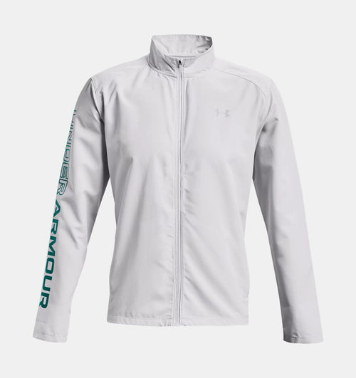 Under Armor Storm Run Track Jacket - Grey/Green - Footkorner