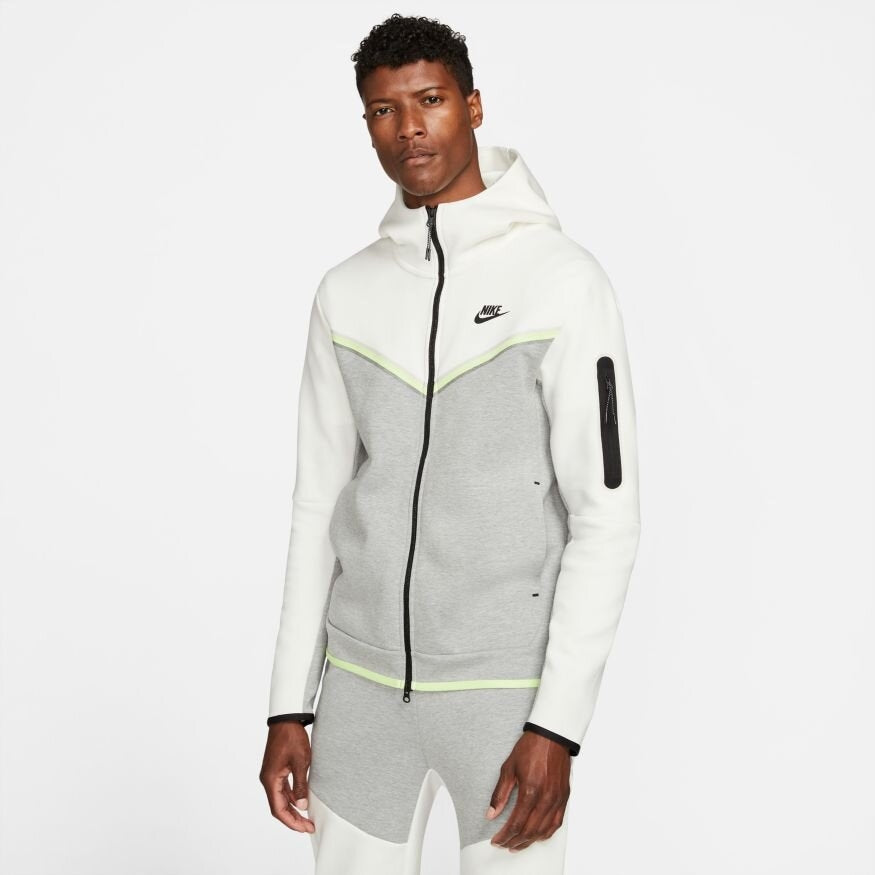 Veste Nike Tech Fleece - Blanc/Gris