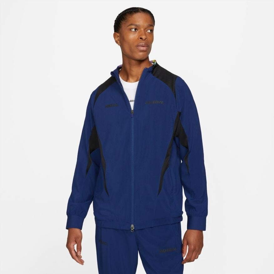 Nike FC Joga Bonito Webjacke – Blau/Schwarz