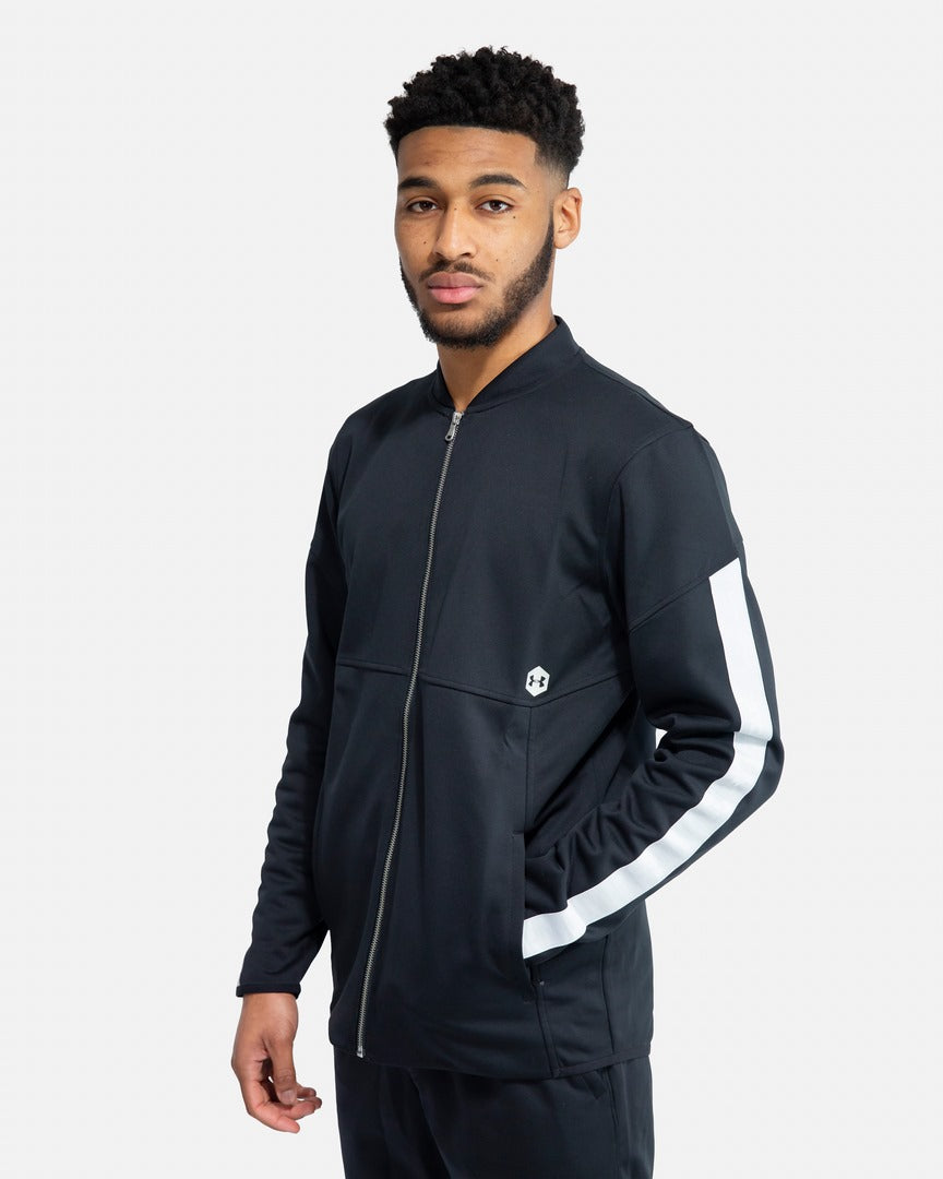 Under Armor Recover Knit Warm Up Jacket - Black