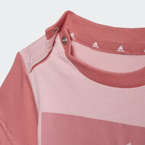 Set maglietta/pantaloncini Adidas Essentials Baby - Rosa - Footkorner