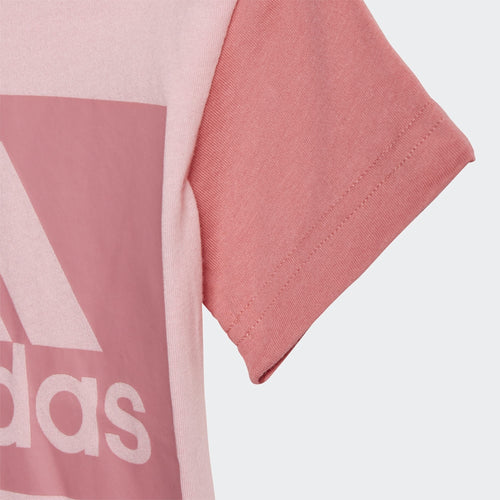 Set maglietta/pantaloncini Adidas Essentials Baby - Rosa - Footkorner