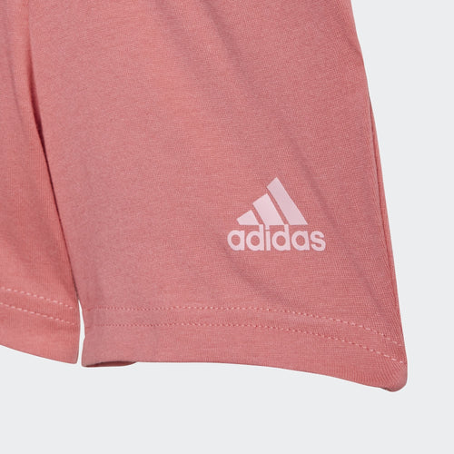 Set maglietta/pantaloncini Adidas Essentials Baby - Rosa - Footkorner