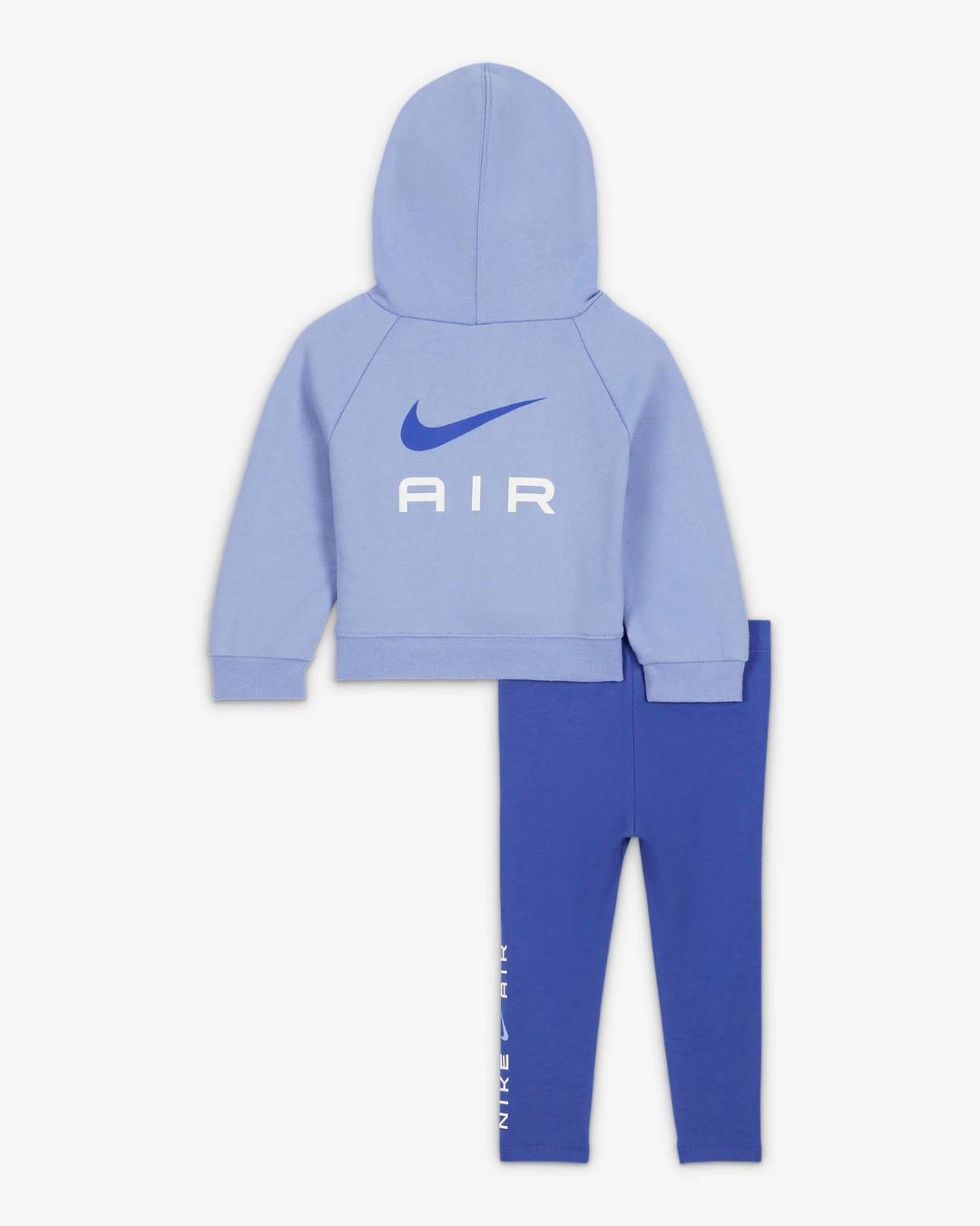 Set felpa con cappuccio e leggings Baby Air - blu