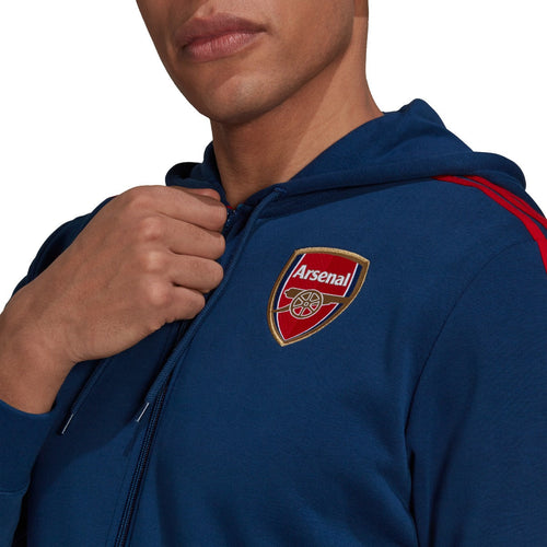 Arsenal Hooded Jacket - Blue/Red - Footkorner