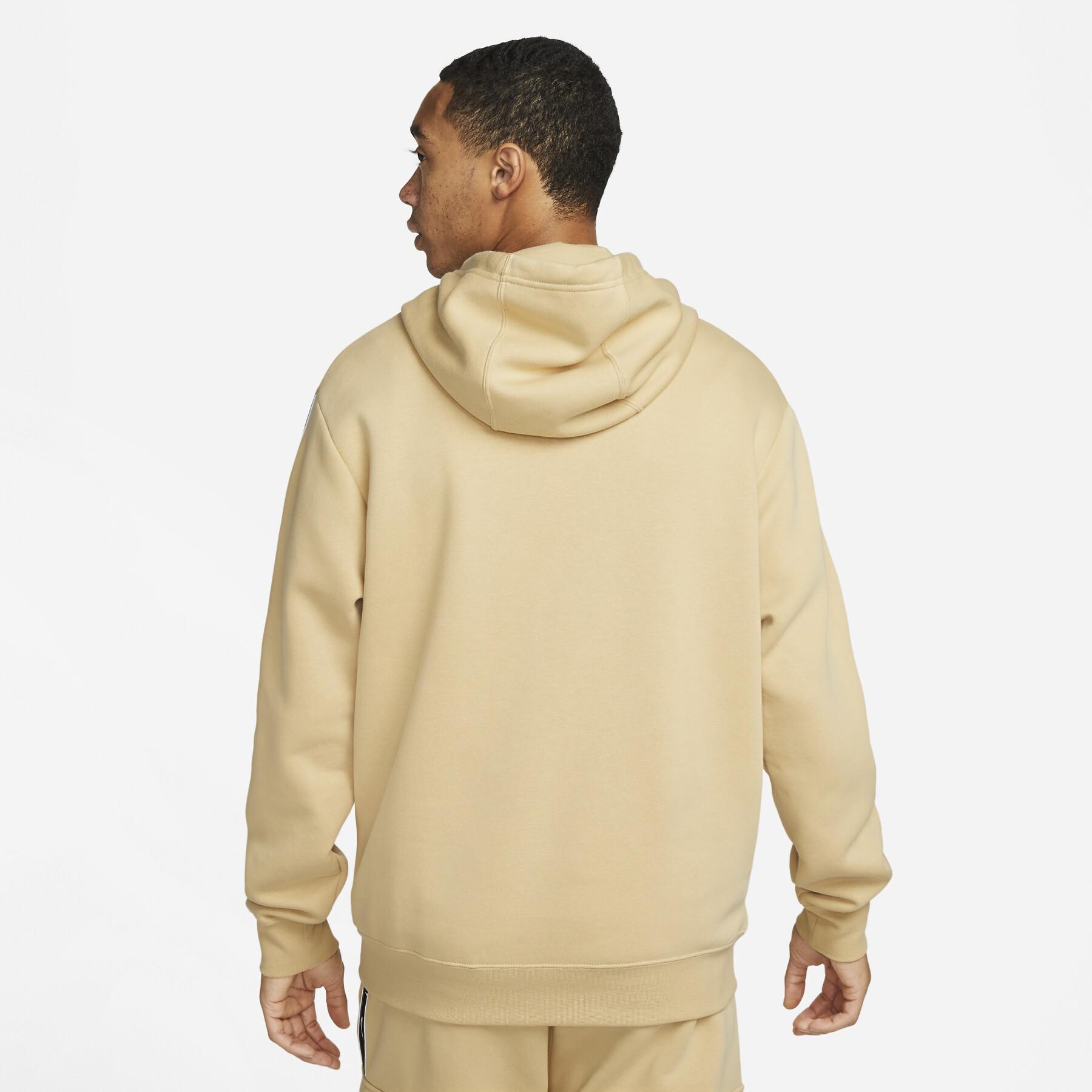 FootkornerSweat à capuche Nike Sportswear Repeat - Beige/Blanc/Noir