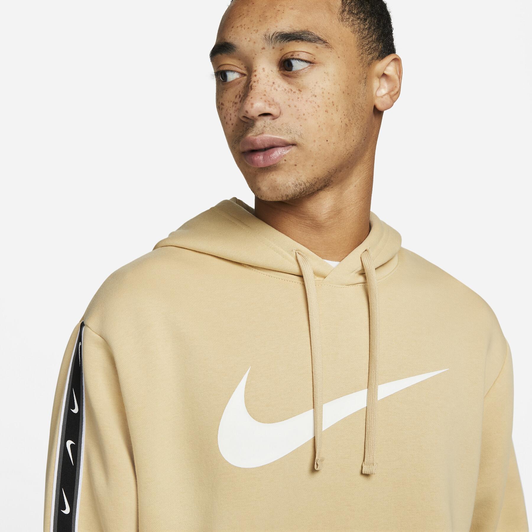 FootkornerSweat à capuche Nike Sportswear Repeat - Beige/Blanc/Noir