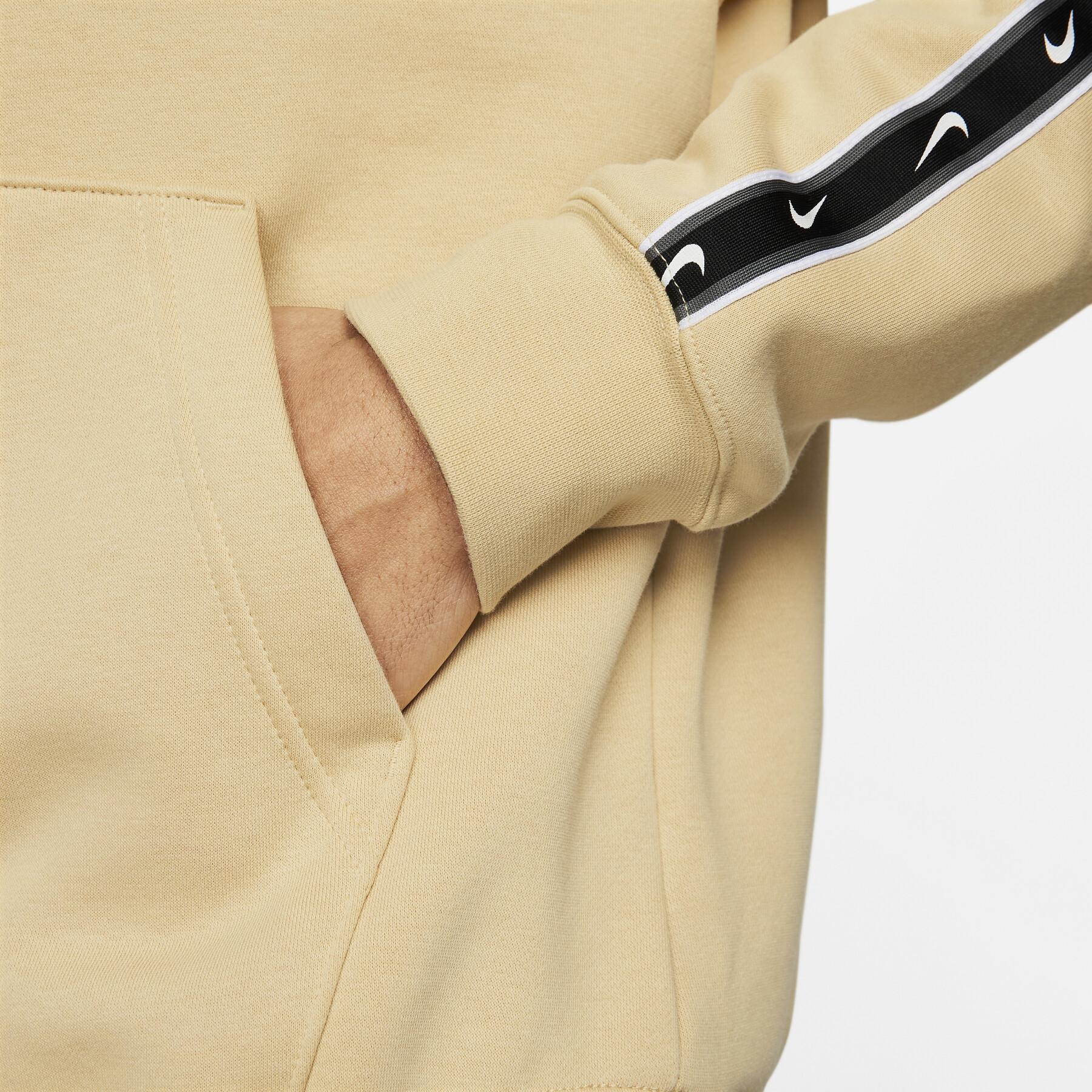 FootkornerSweat à capuche Nike Sportswear Repeat - Beige/Blanc/Noir