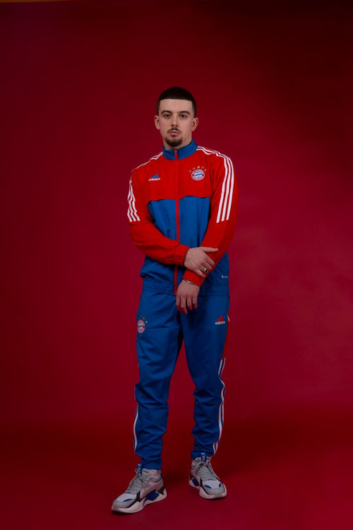 Bayern Munich Training Pants 2022/2023 - Blue/Red - Footkorner