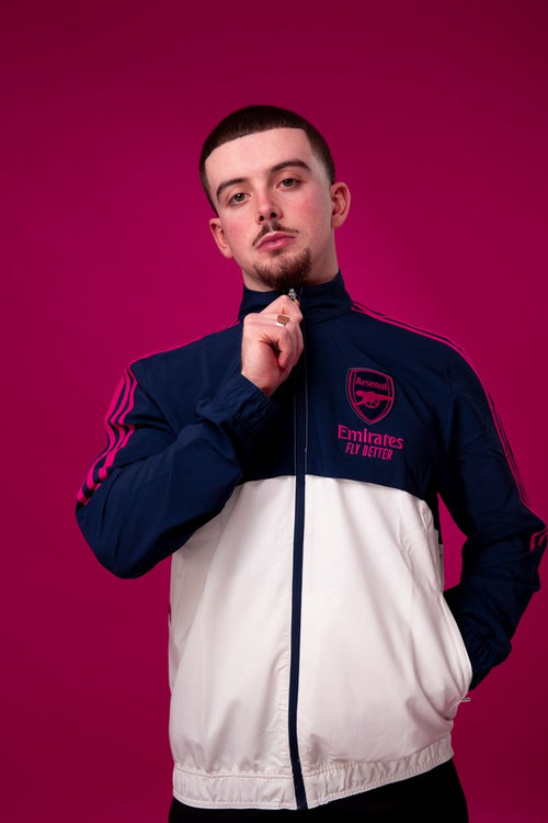 Arsenal Track Jacket - White/Blue/Pink - Footkorner