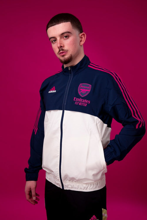 Arsenal Track Jacket - White/Blue/Pink - Footkorner