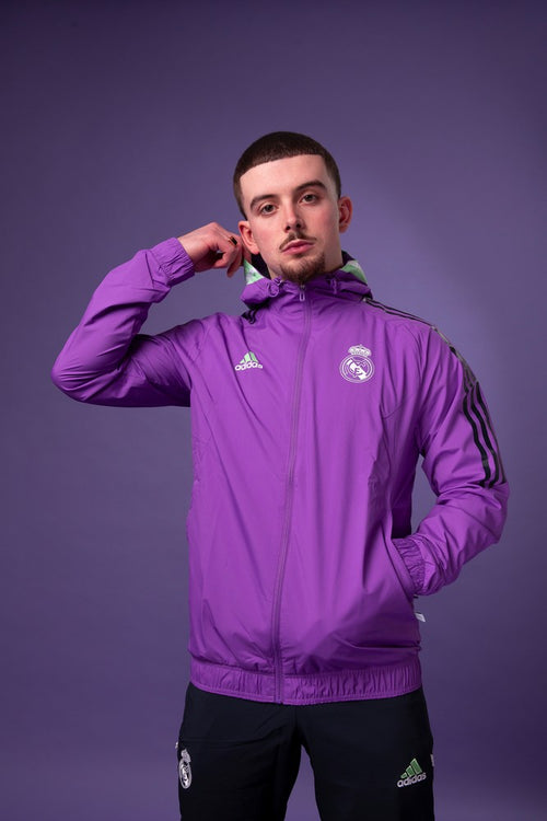 Veste Coupe-Vent Real Madrid - Violet - Footkorner