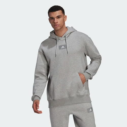 Felpa con cappuccio Adidas Essentials Feelvivid - grigia - Footkorner