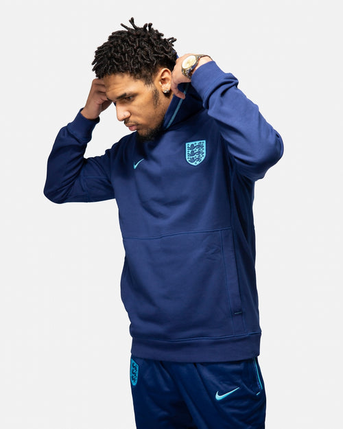 Sweat à capuche Angleterre - Bleu - Footkorner