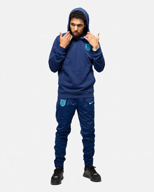 Sweat à capuche Angleterre - Bleu - Footkorner