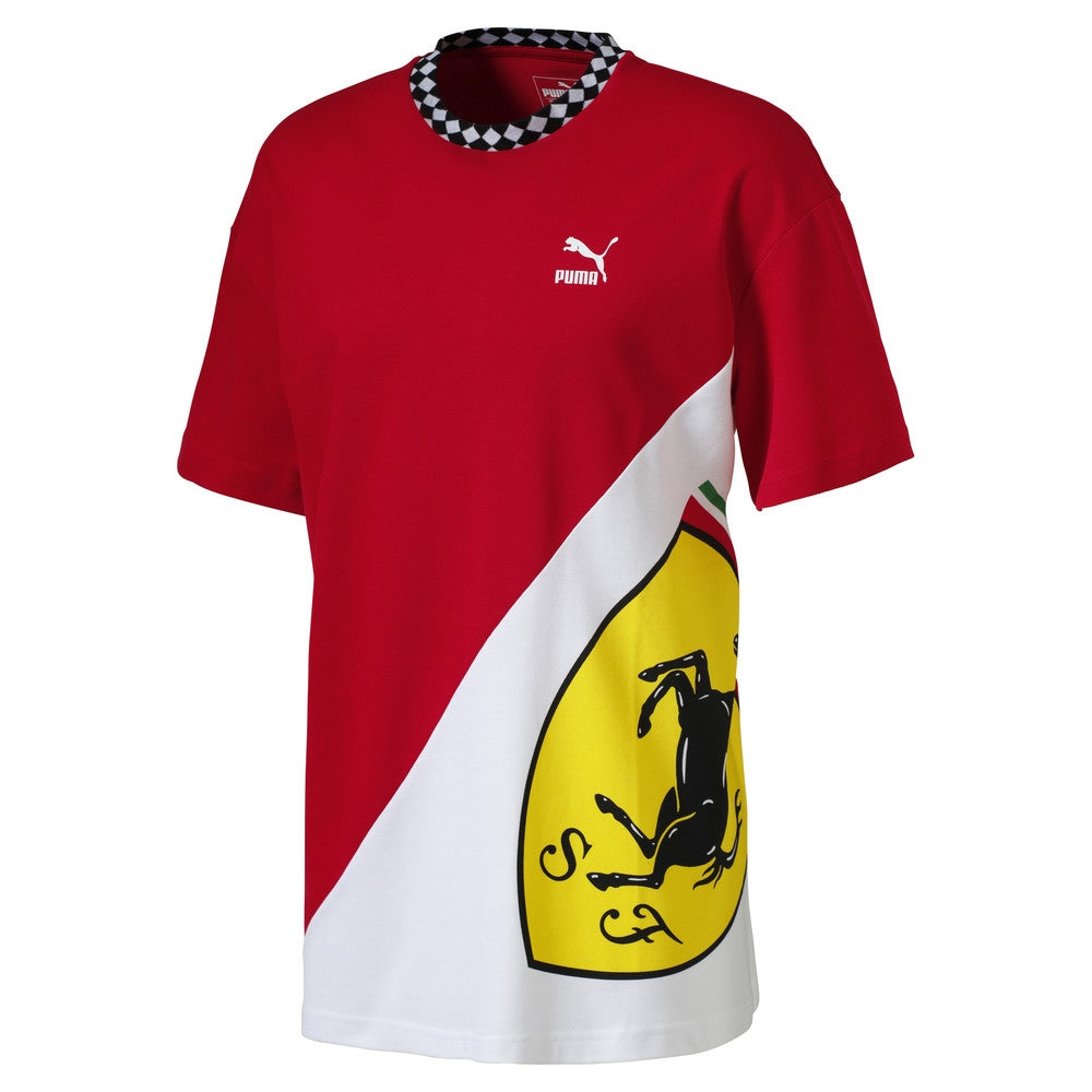 FootkornerT-Shirt Puma Ferrari – Weiß/Rouge
