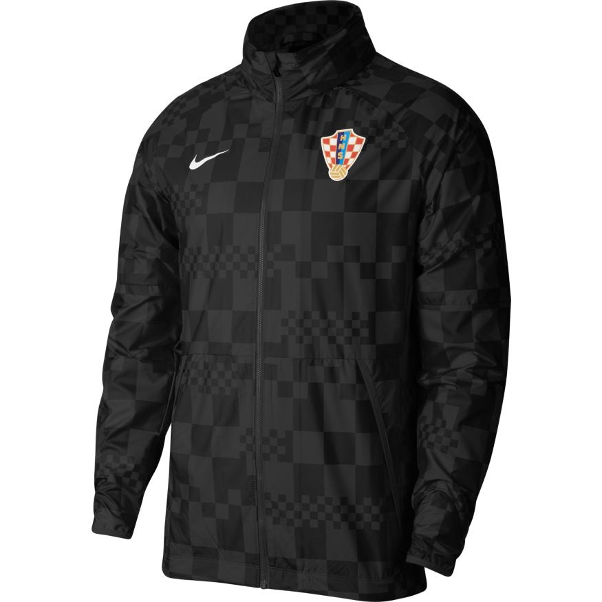 Croatia Euro 2020 Hooded Jacket - Black