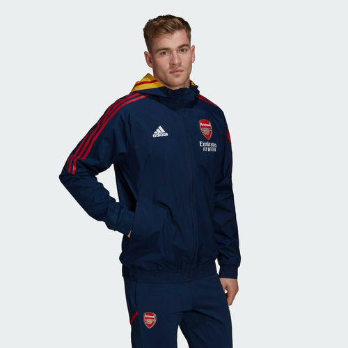 Veste Coupe-vent Arsenal Condivo - Bleu/Rouge - Footkorner