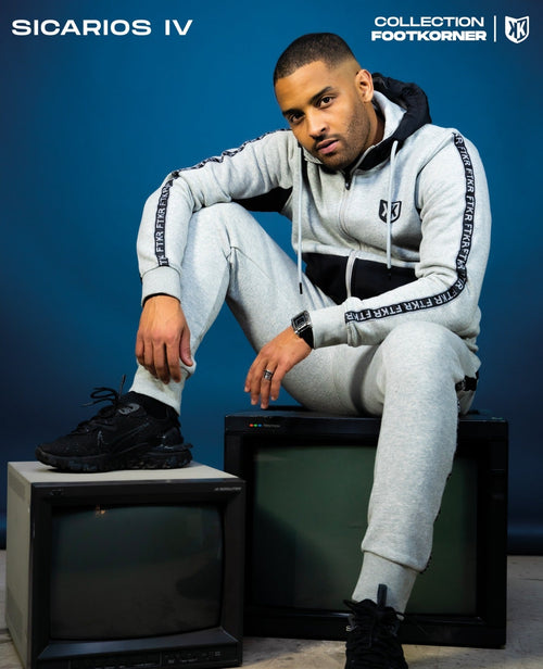 Pantalon jogging FK Sicarios IV - Gris/Noir - Footkorner