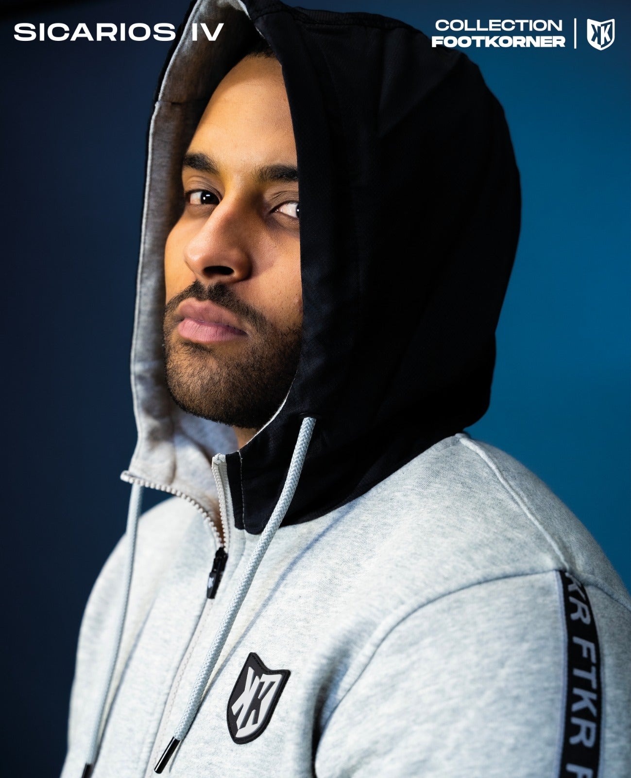Hoody FK Sicarios IV - Grey/Black