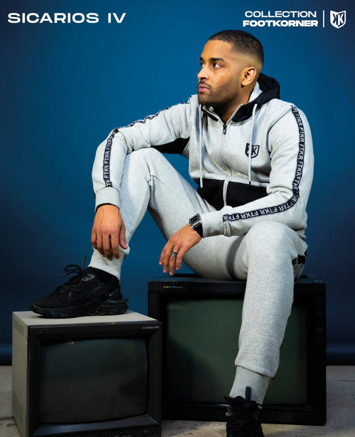 Pantalon jogging FK Sicarios IV - Gris/Noir - Footkorner